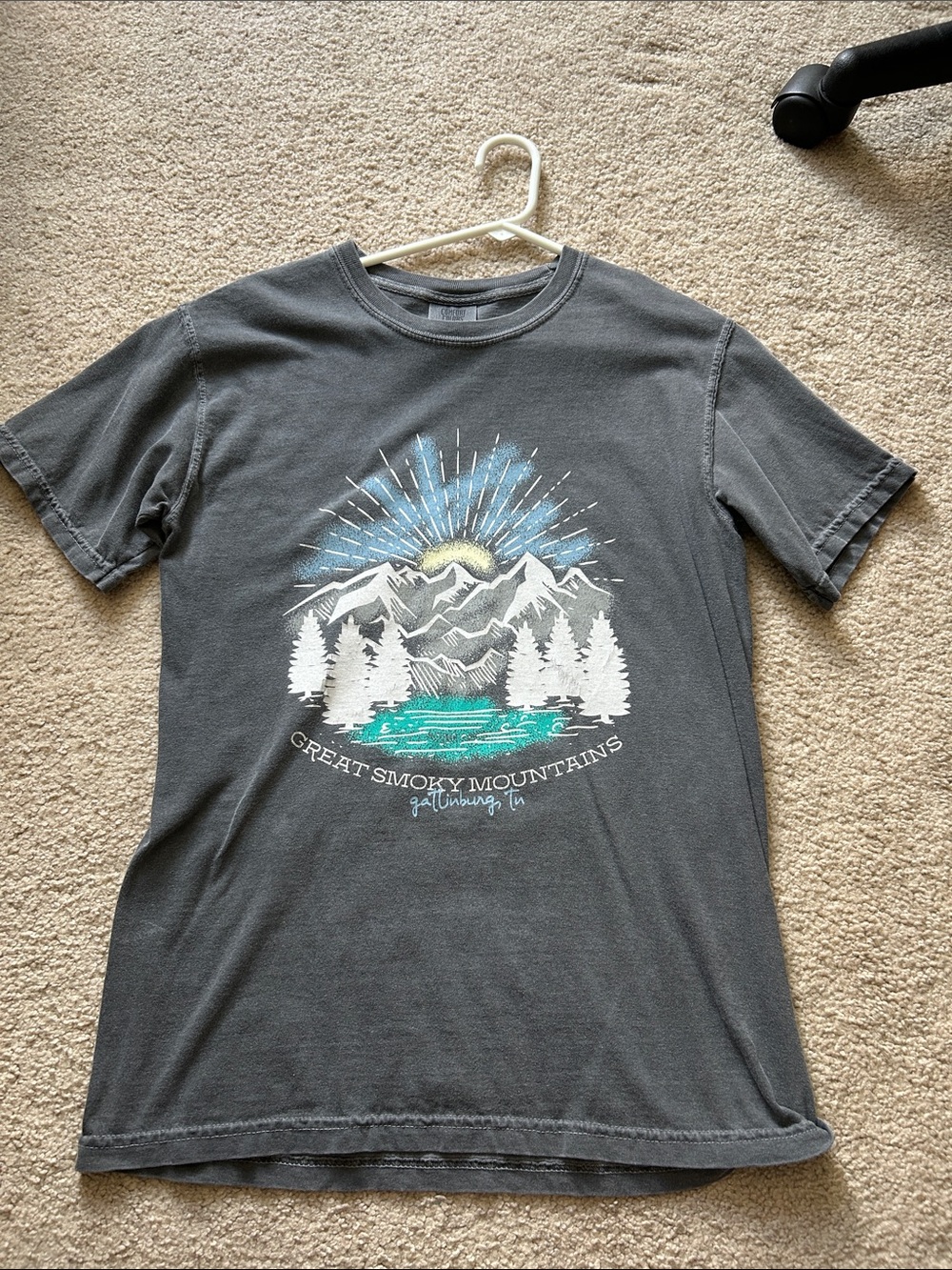 Comfort Colors Charcoal Great Smoky Mountains Graphic Tee